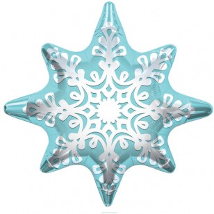 Snowflake Shaped Frozen Winter Balloon Snowflake Shaped Frozen Winter Balloon